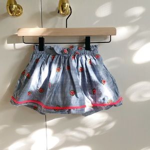 Cat & Jack girl’s blue denim-look watermelon skirt